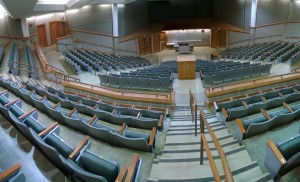 A big lecture hall